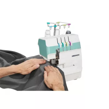 Medion Life Overlock SO90 šijací stroj (MD19169), tyrkysová/biela