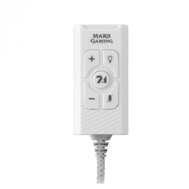 Zvuková karta Mars Gaming MSC2W 7.1 USB biela 3,5 mm
