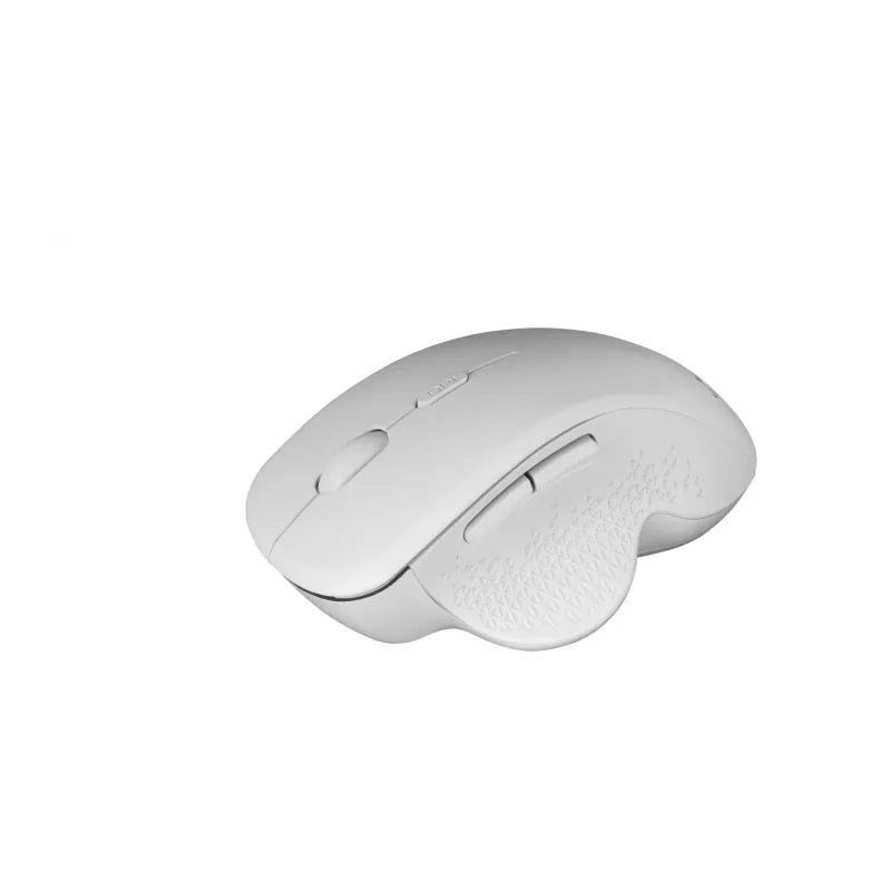 Mars Gaming MMWERGO bezdrôtová myš ergonomická biela, pre pravákov, mechanická, RF bezdrôtová, 3200 DPI, biela