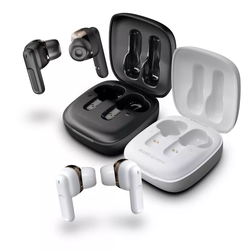 Headset Mars Gaming MHIB bezdrôtové slúchadlá TWS biele