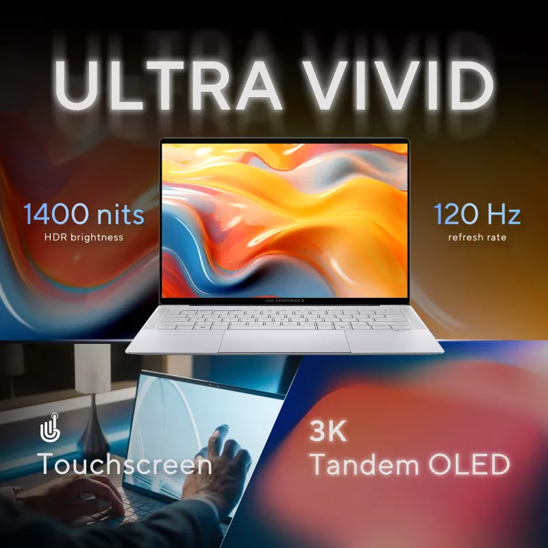 ASUS ExpertBook Ultra B9406CAA-TH0579X Copilot+ PC Intel Core Ultra 7 356H notebook 35,6 cm (14 inch) WQXGA+ 32 GB LPDDR5x-SDRAM 1 TB SSD Wi-Fi 7 (802.11be) Windows 11 Pro US International sivý