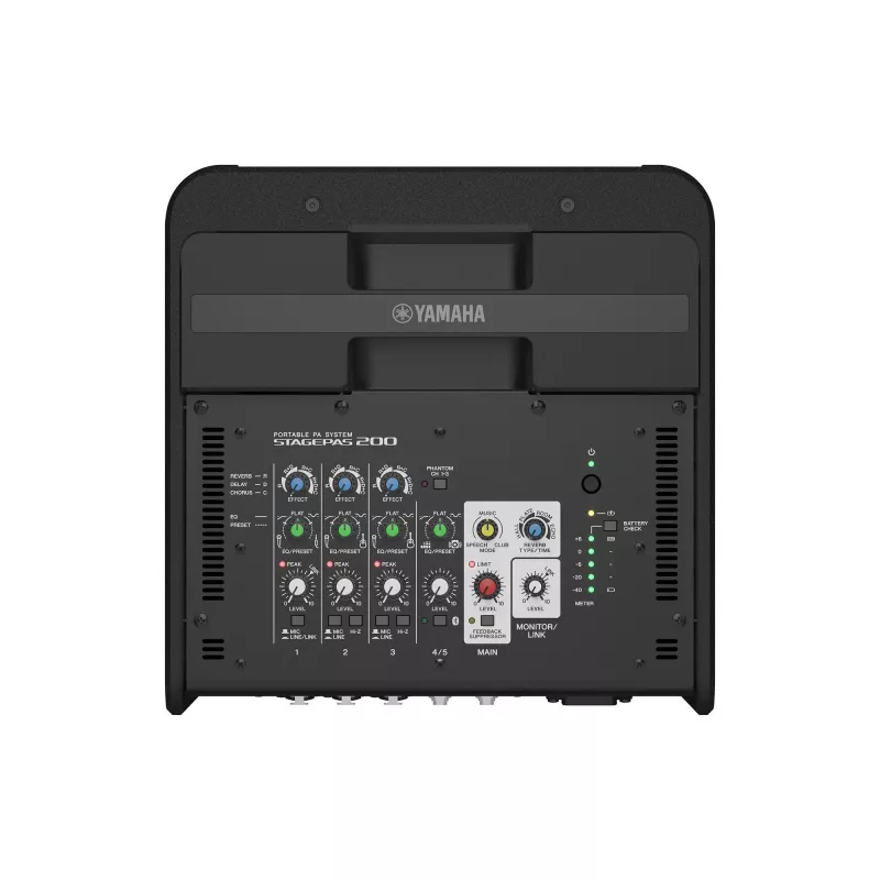 Voľne stojaci PA systém YAMAHA STAGEPAS 200BTR — 180 W, 2-pásmový, 60–20 000 Hz, čierny