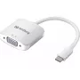 Sandberg USB-C na VGA Link, USB Type-C, VGA (D-Sub), konektor samec, konektor samica, 1920 x 1080 (HD 1080), 2048 x 1152, 1080p