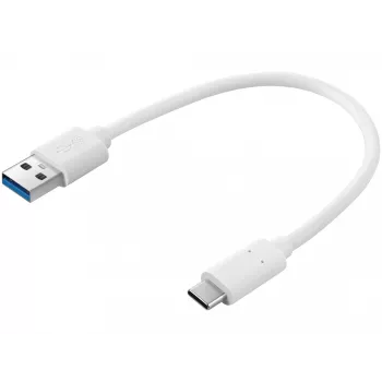 Sandberg USB-C 3.1 > USB-A 3.0 0,2 M, 0,2 m, USB C, USB A, USB 3.2 Gen 1 (3.1 Gen 1), biela