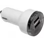 Sandberg auto nabíjačka Dual 1000+2400mA, auto, zapaľovač cigariet, 5 V, biela