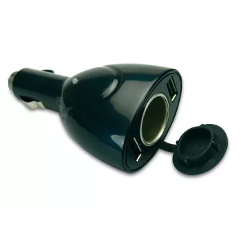 Sandberg auto nabíjačka USB 3in1, auto, zapaľovač cigariet, 5 V, čierna