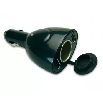 Sandberg auto nabíjačka USB 3in1, auto, zapaľovač cigariet, 5 V, čierna