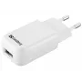 Sandberg mini AC nabíjačka USB 1A EU, interiér, AC, 5 V, čierna, biela