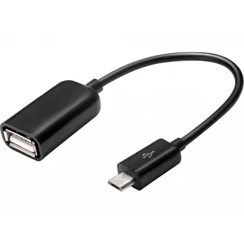 Sandberg OTG adaptér MicroUSB M - USB F, Micro-USB B, USB A, USB 2.0, konektor samec/konektor samica, 0,48 Gbit/s, čierny