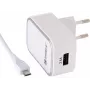 Sandberg AC nabíjačka EU Micro-USB 2,4 A, pre interiér, AC, 5 V, biela
