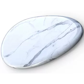Sandberg Wireless Charger White Marble, USB, bezdrôtové nabíjanie, PowerIQ, 1 m, čierna, biela