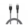 Sandberg Survivor USB-C—USB-A kábel 1 m, 1 m, USB A, USB C, USB 2.0, čierny, sivý