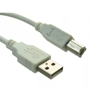 Sandberg USB 2.0 A-B konektor samec 0,7 m, 0.7 m, USB A, USB B, USB 2.0, konektor samec/konektor samec, biely