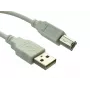 Sandberg USB 2.0 A-B konektor samec 0,7 m, 0.7 m, USB A, USB B, USB 2.0, konektor samec/konektor samec, biely
