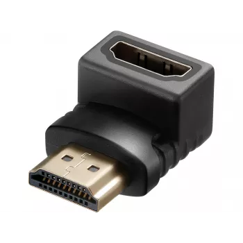 Sandberg HDMI 2.0 zahnutý adaptérový konektor, HDMI, HDMI, čierny