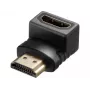 Sandberg HDMI 2.0 zahnutý adaptérový konektor, HDMI, HDMI, čierny