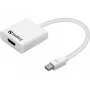 Sandberg adaptér MiniDP1.2>HDMI2.0 4K60, Mini DisplayPort, HDMI, konektor samec, konektor samica, 3840 x 2160 pixelov, 6 Gbit/s