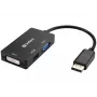 Sandberg adaptér DP>HDMI+DVI+VGA, 0,19 m, DisplayPort, VGA (D-Sub)+ HDMI + DVI, konektor samec, konektor samica, 3840 x 2160 pixelov