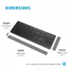 HP 230 bezdrôtová klávesnica a myš combo, Full-Size, membránová, biela