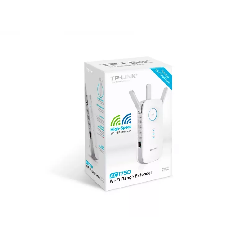 TP-Link RE450 sieťový extender sieťový vysielač biely 10, 100, 1000 Mbit/s