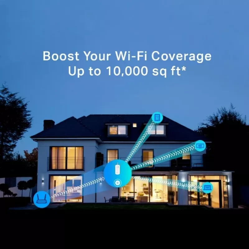 TP-Link RE450 sieťový extender sieťový vysielač biely 10, 100, 1000 Mbit/s