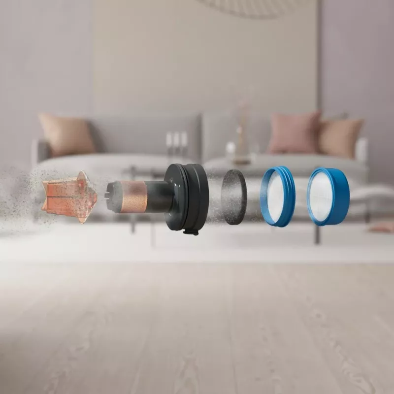 Electrolux EP71B14WET tyčový vysávač batéria suchý bezvreckový 0,3 l modrý 4 Ah