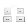 Multibrackets M 16:9 manuálne projekčné plátno 200x112, 90