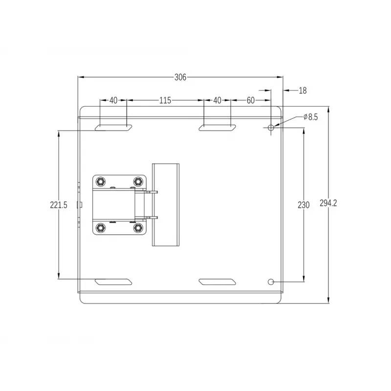 Multibrackets M Universal Swing Arm 180 Degrees Large čierna 75 kg 48-69