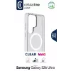 Cellularline Clear Mag - Galaxy S26 Ultra ultraodolné priehľadné puzdro s gumeným okrajom, kompatibilné s ekosystémom Qi2 a magnetickým príslušenstvom, ošetrené proti žltnutiu.
