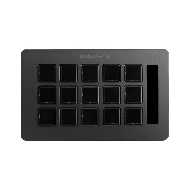 Mars Gaming Control Deck tenký MSD-ONE, čierny, 15 tlačidiel, dotyk, 132 mm, 81 mm, 61 mm