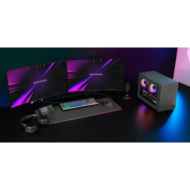 Počítačové puzdro Mars Gaming MCXPS mATX ultra kompaktné čierne