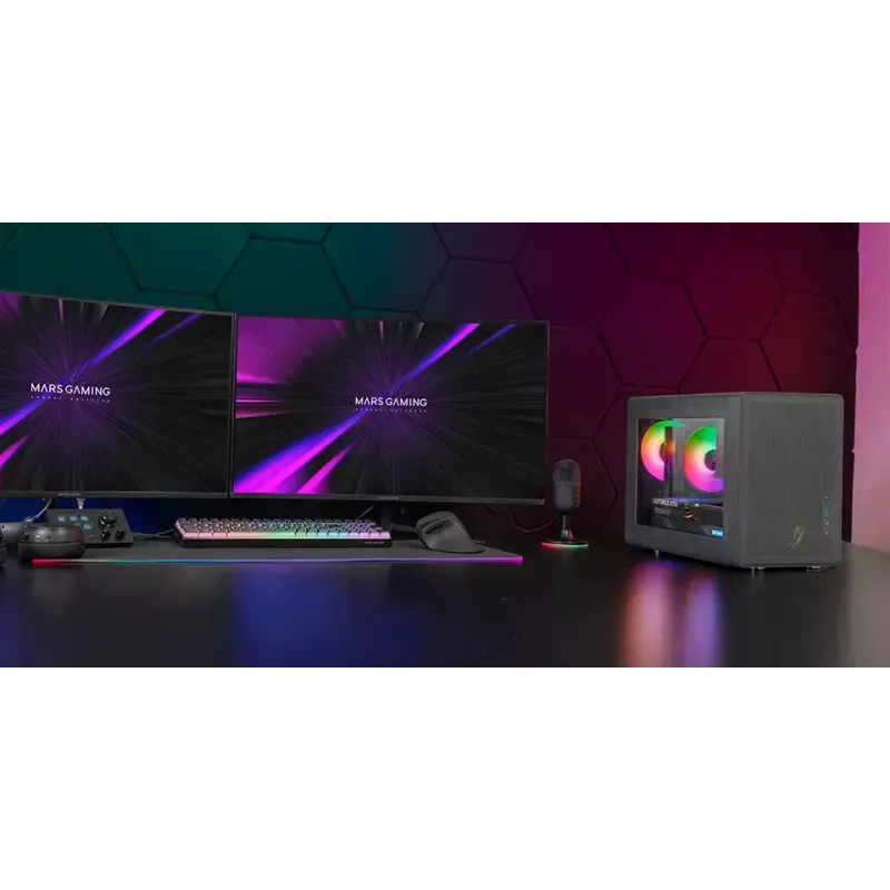 Počítačové puzdro Mars Gaming MCXPS mATX ultra kompaktné čierne