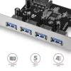 Axagon PCEU-430VL rozširujúce karty/adaptér interný USB 3.2 Gen 1 (3.1 Gen 1)