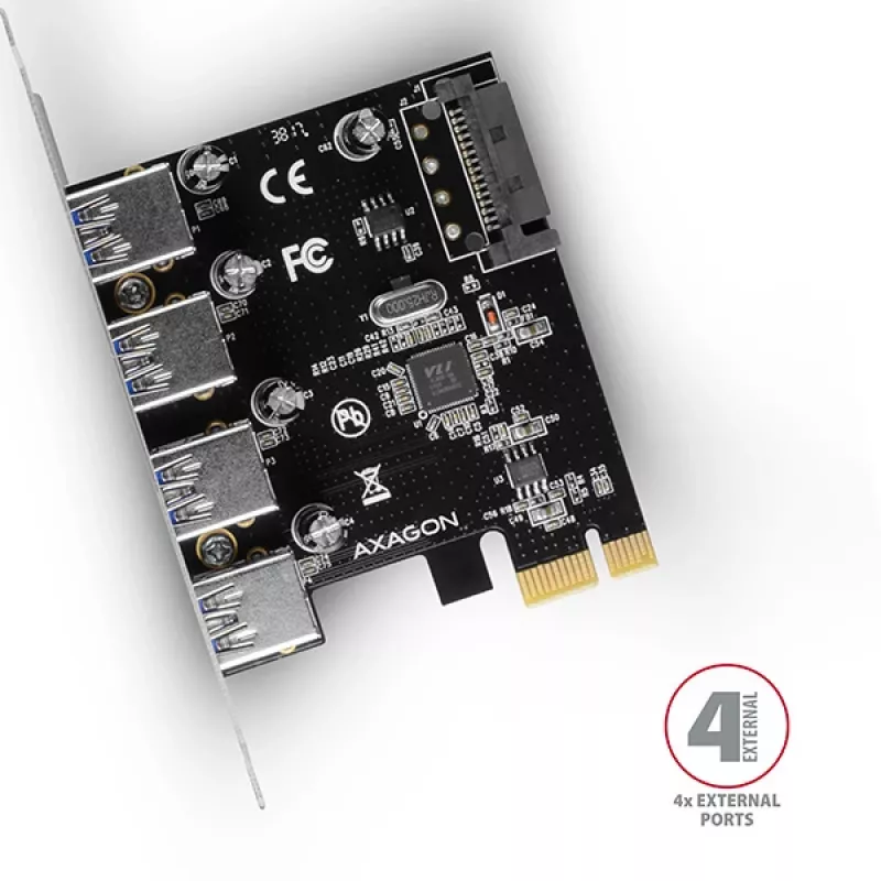 Axagon PCEU-430VL rozširujúce karty/adaptér interný USB 3.2 Gen 1 (3.1 Gen 1)