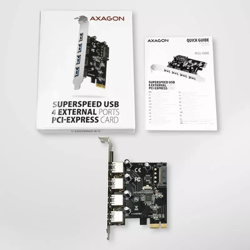 Axagon PCEU-430VL rozširujúce karty/adaptér interný USB 3.2 Gen 1 (3.1 Gen 1)