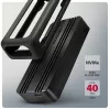 Axagon EEM2-40G USB-C 40Gbps M.2 NVMe SSD puzdro, ARMORED hliník