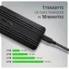 Axagon EEM2-40G USB-C 40Gbps M.2 NVMe SSD puzdro, ARMORED hliník