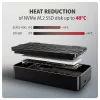 Axagon EEM2-40G USB-C 40Gbps M.2 NVMe SSD puzdro, ARMORED hliník