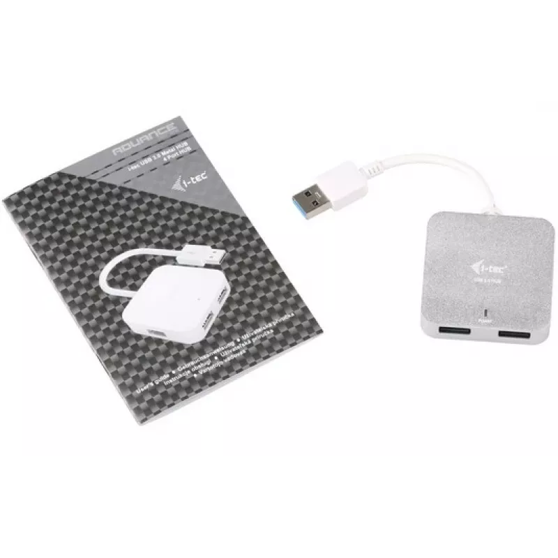 i-tec kovový USB 3.0 pasívny HUB 4 porty