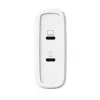 Nabíjačka TRUST Maxo 100W 2-port USB-C GaN — 100 W, 2x USB-C, 20 V max, AC, interiér, 2 m kábel, biela