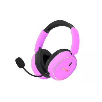 HATOR Phoenix 2 bezdrôtový headset káblový a bezdrôtový head-band gaming USB Type-C / USB Type-A Bluetooth fialový