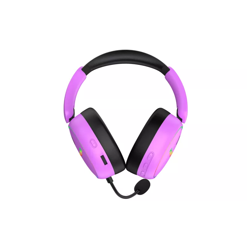 HATOR Phoenix 2 bezdrôtový headset káblový a bezdrôtový head-band gaming USB Type-C / USB Type-A Bluetooth fialový