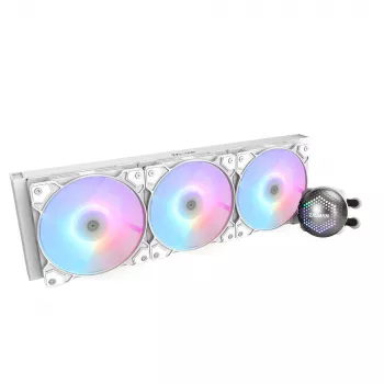 Zalman ALPHA36 White CPU kvapalinový chladič 360 mm radiátor 3 x 120 mm ventilátory ARGB pumpa Dual-Prozessor All-in-One kvapalinový chladič 12 cm