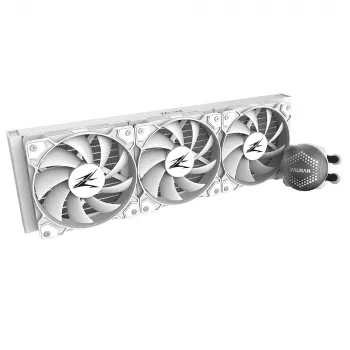 Zalman ALPHA36 White CPU kvapalinový chladič 360 mm radiátor 3 x 120 mm ventilátory ARGB pumpa Dual-Prozessor All-in-One kvapalinový chladič 12 cm