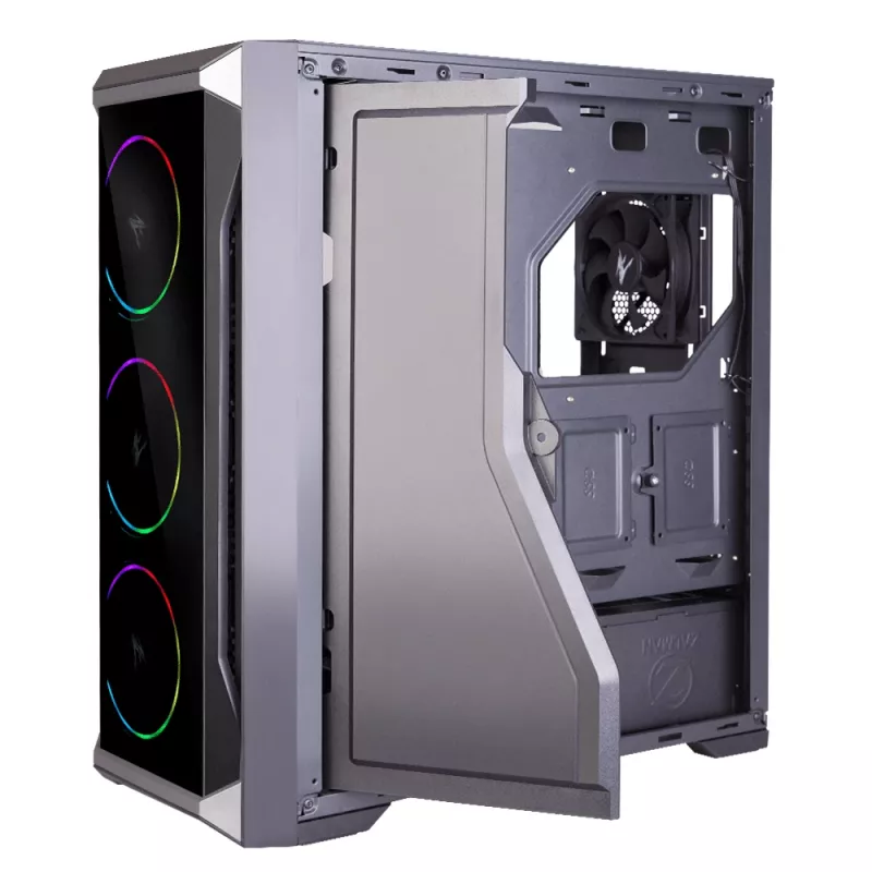 Zalman Z8 TG ATX Mid Tower PC skriňa, ARGB ventilátory x3, T/G Midi Tower čierna