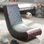 Konzolová herná stolička x rocker Neo Hex Edition — čalúnené sedadlo a operadlo, šírka 410 mm, hĺbka 855 mm, výška 650 mm