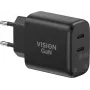 Nabíjačka na mobilné zariadenia VISION model TC-PUSBCEU/65 – USB napájací zdroj pre telefóny a tablety