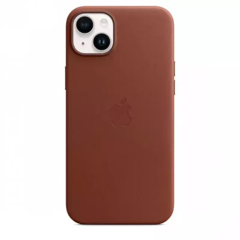 Puzdro Apple iPhone 14 Plus kožené puzdro s MagSafe Umber