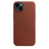 Puzdro Apple iPhone 14 Plus kožené puzdro s MagSafe Umber