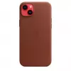 Puzdro Apple iPhone 14 Plus kožené puzdro s MagSafe Umber